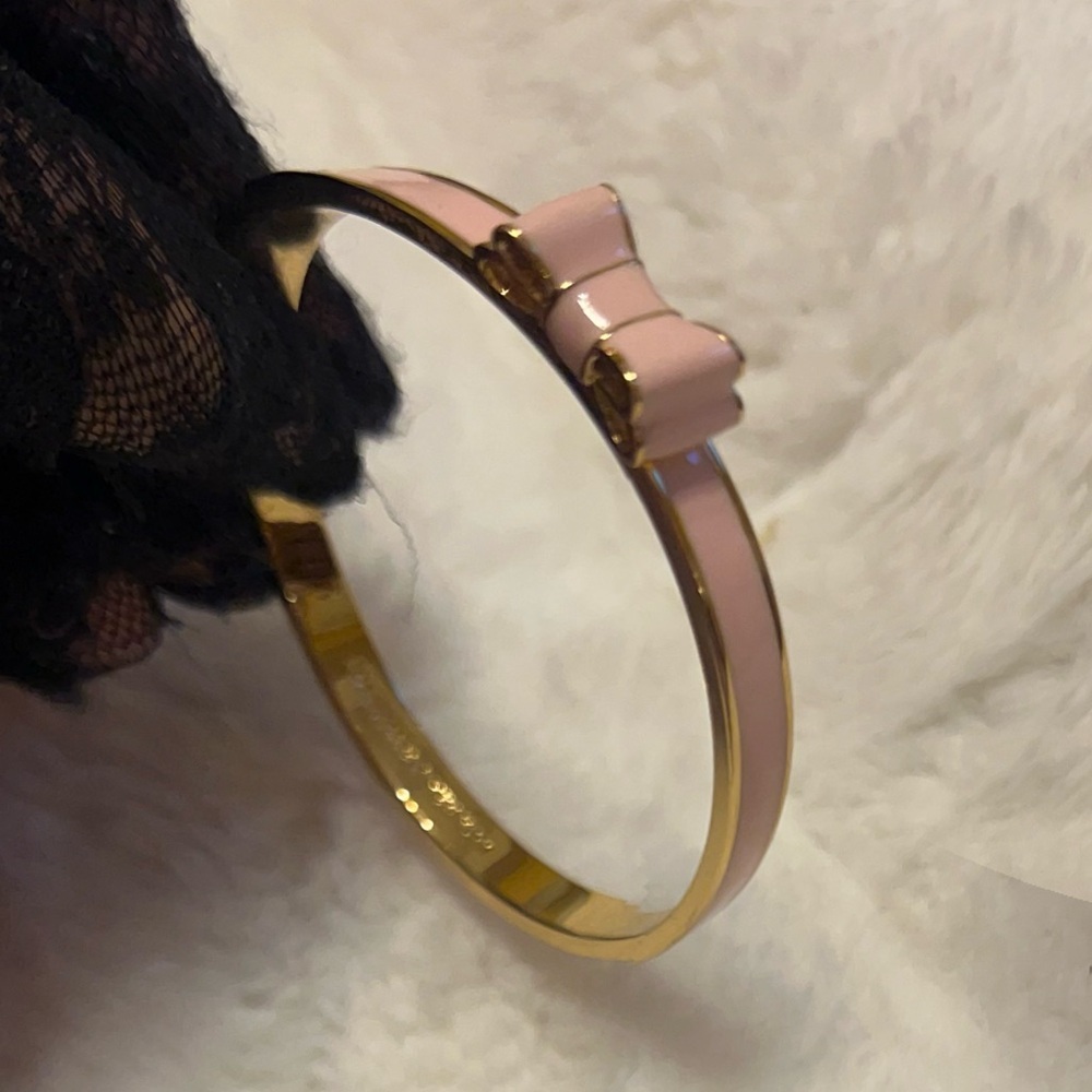 Kate Spade New York Pink and Gold Bow Bracelet - Picture 7 of 8